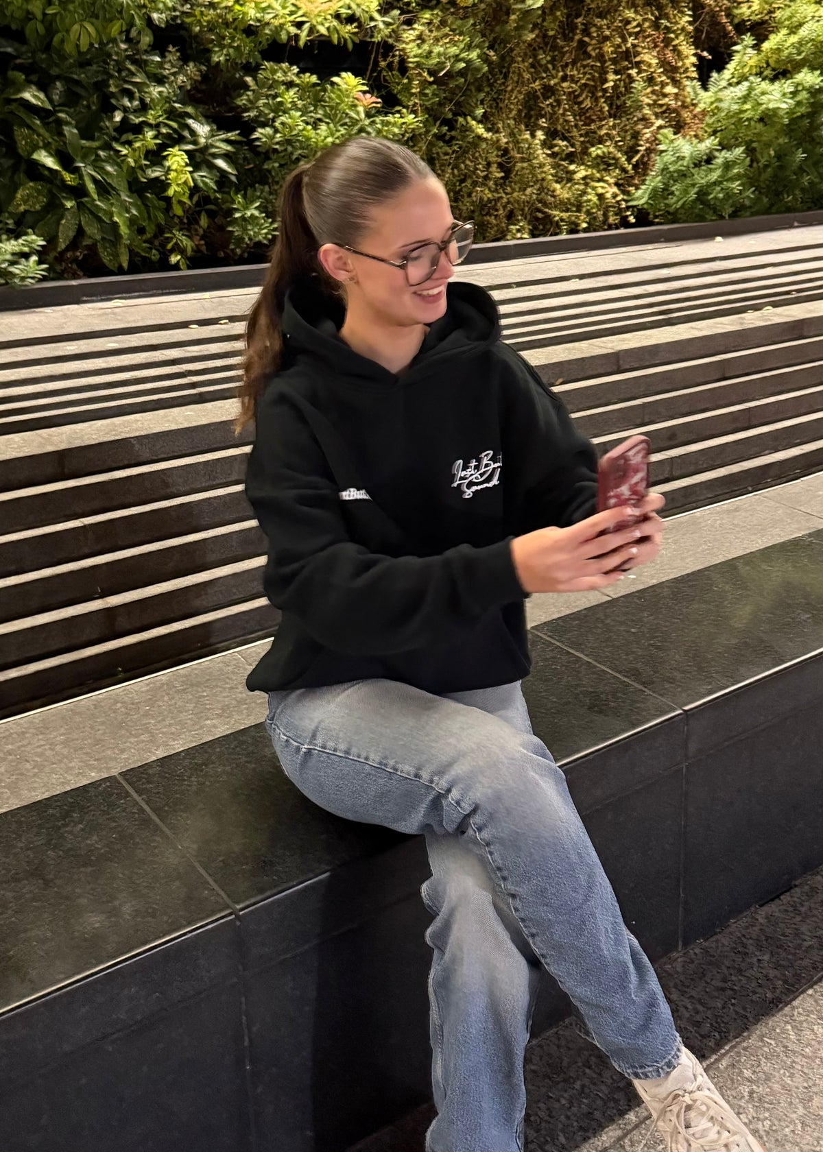 Black Oversized Boxy Hoodie