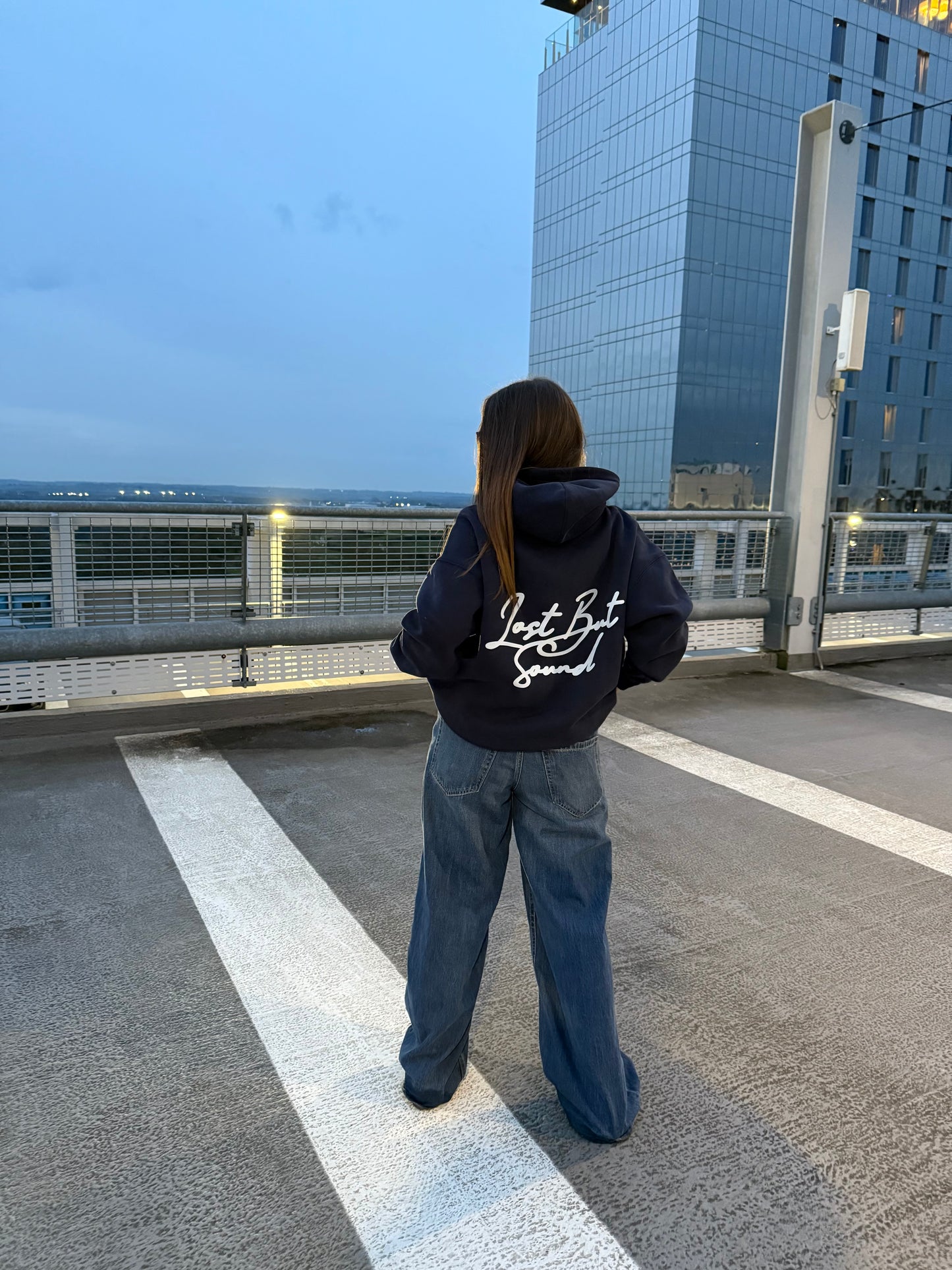 The Navy Boxy Hoodie