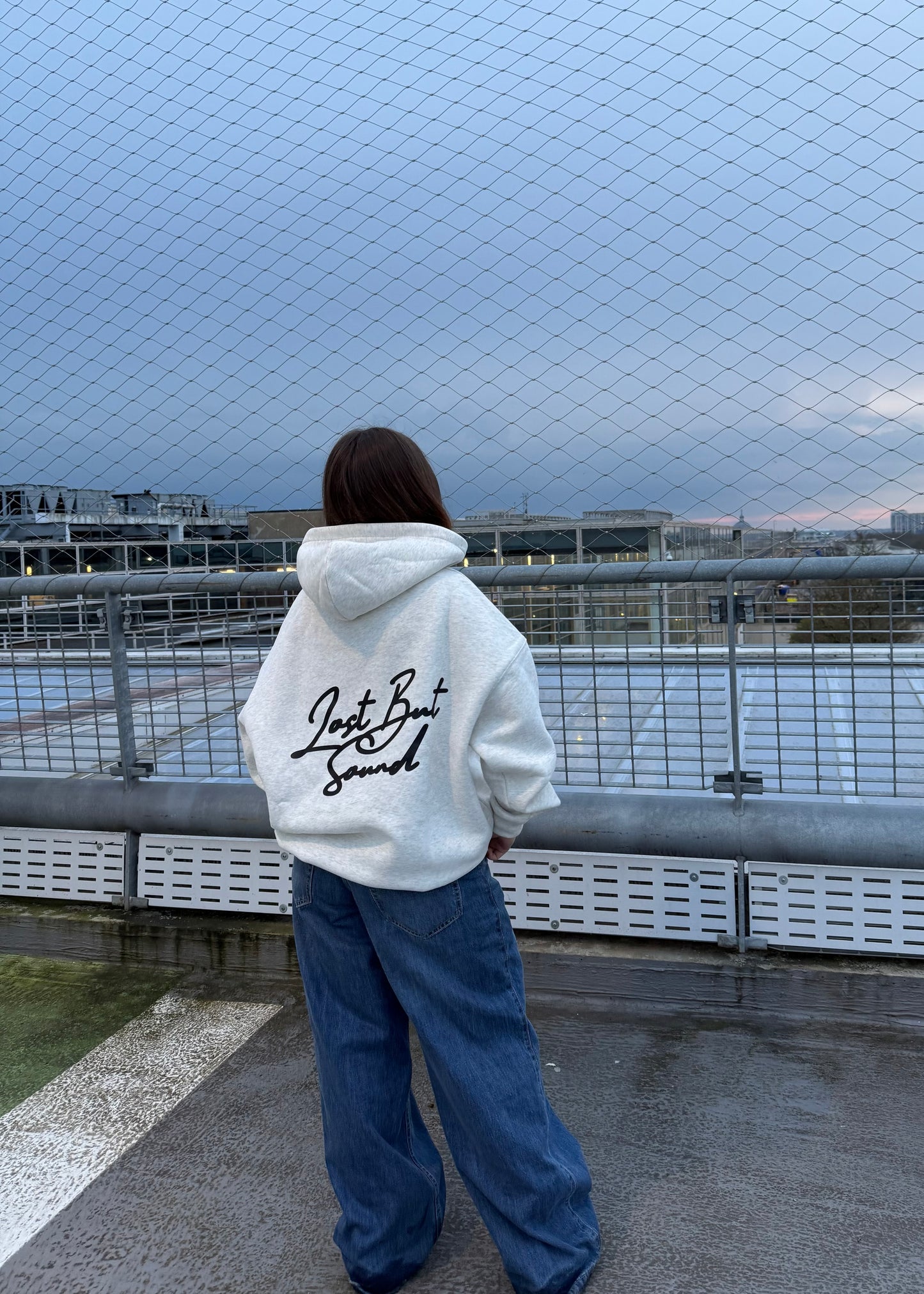 The Oat Marl Oversized Boxy Hoodie