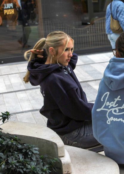 Navy Oversized Boxy Hoodie