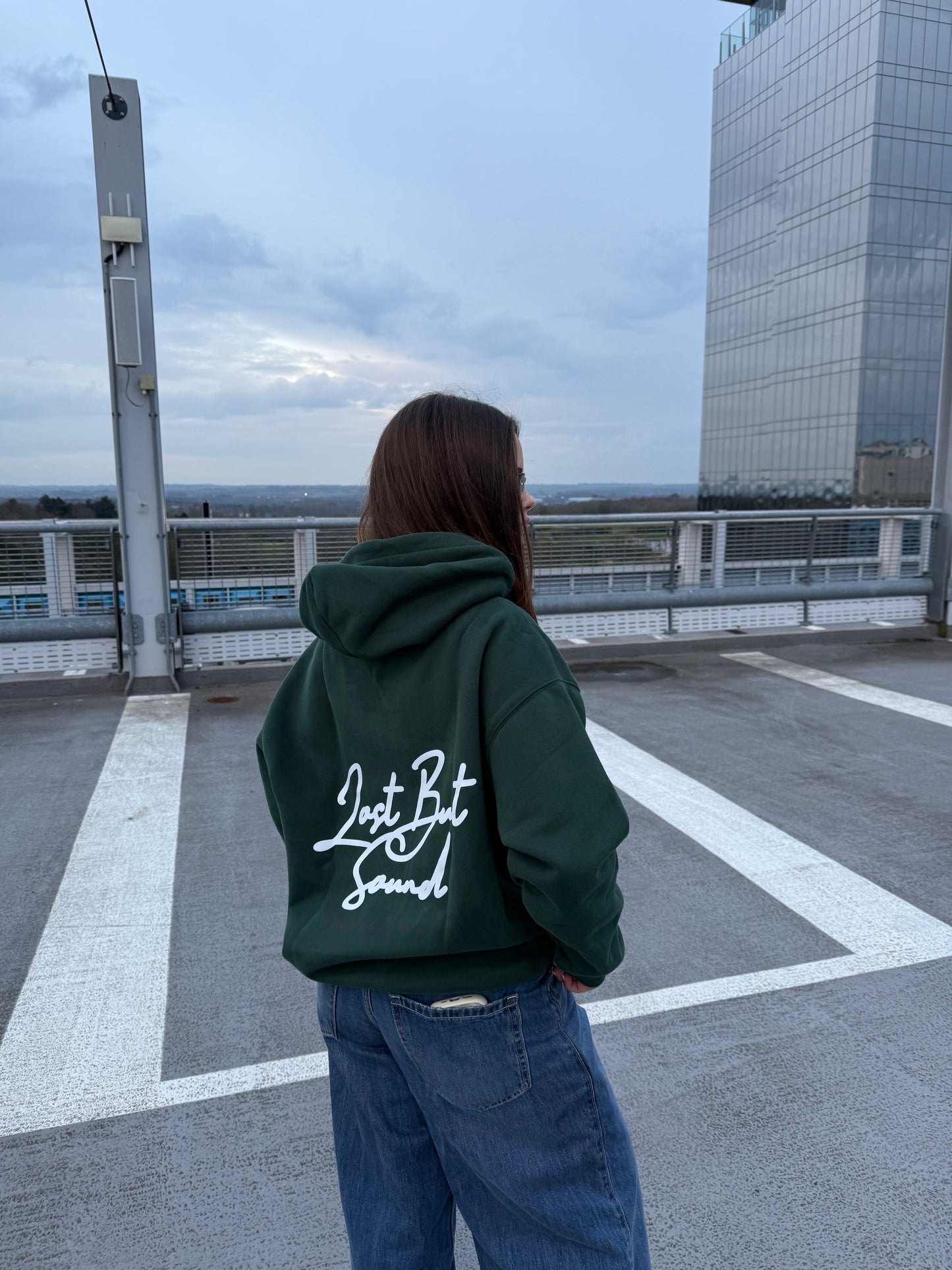 The Forest Green Oversized Boxy Hoodie