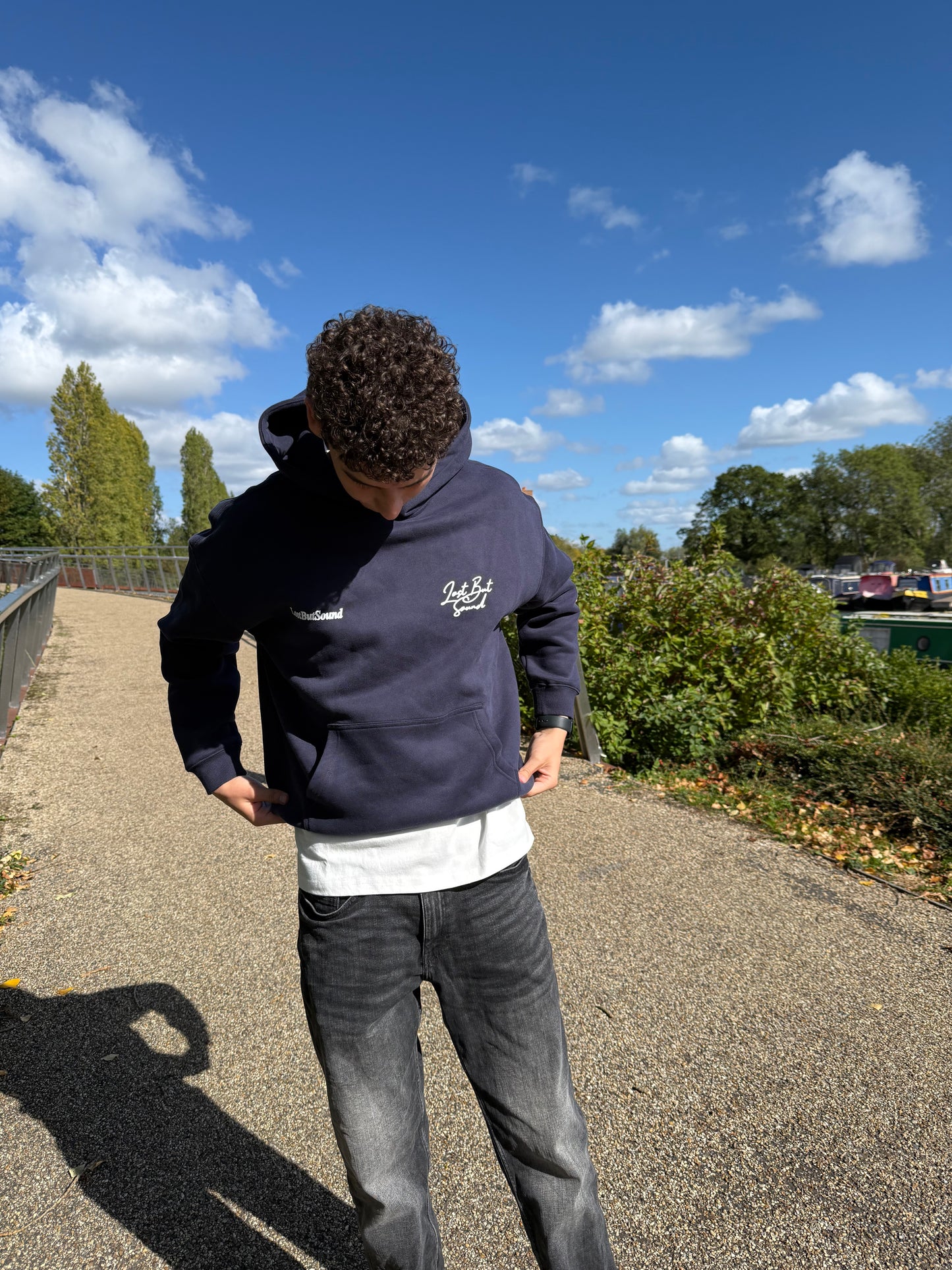 The Navy Boxy Hoodie