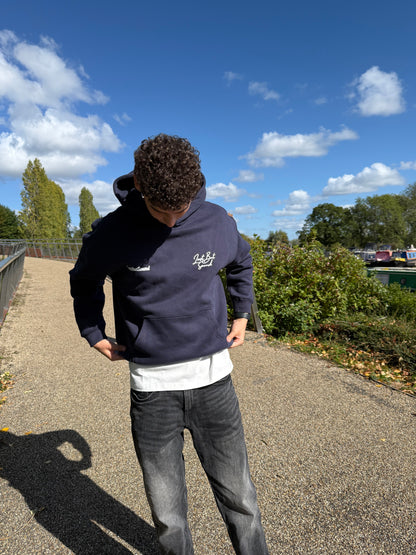 The Navy Boxy Hoodie