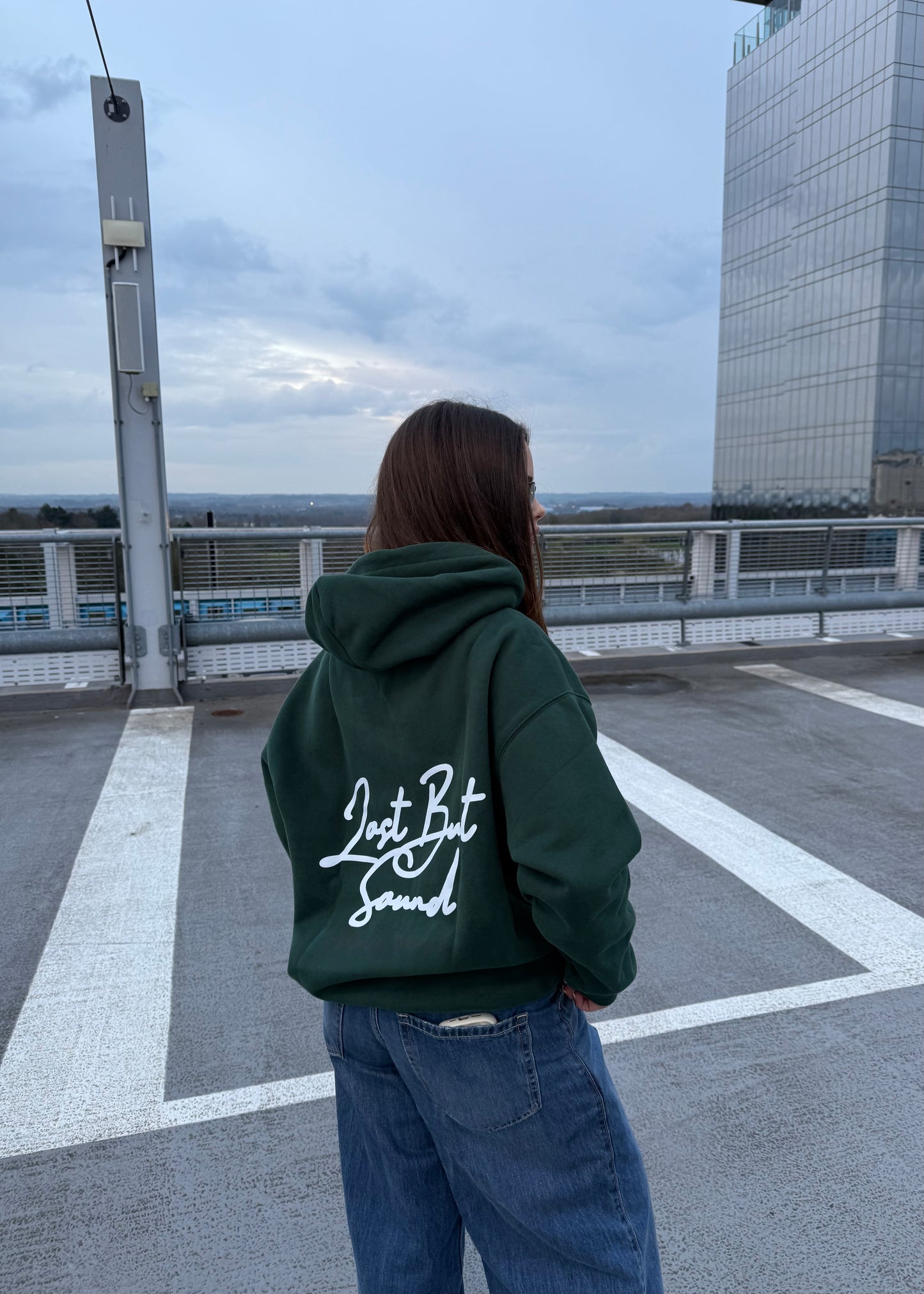The Forest Green Oversized Boxy Hoodie