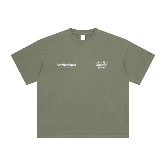 Khaki Green Washed T-Shirt