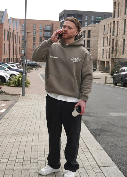 The Mocha Oversized Boxy Hoodie