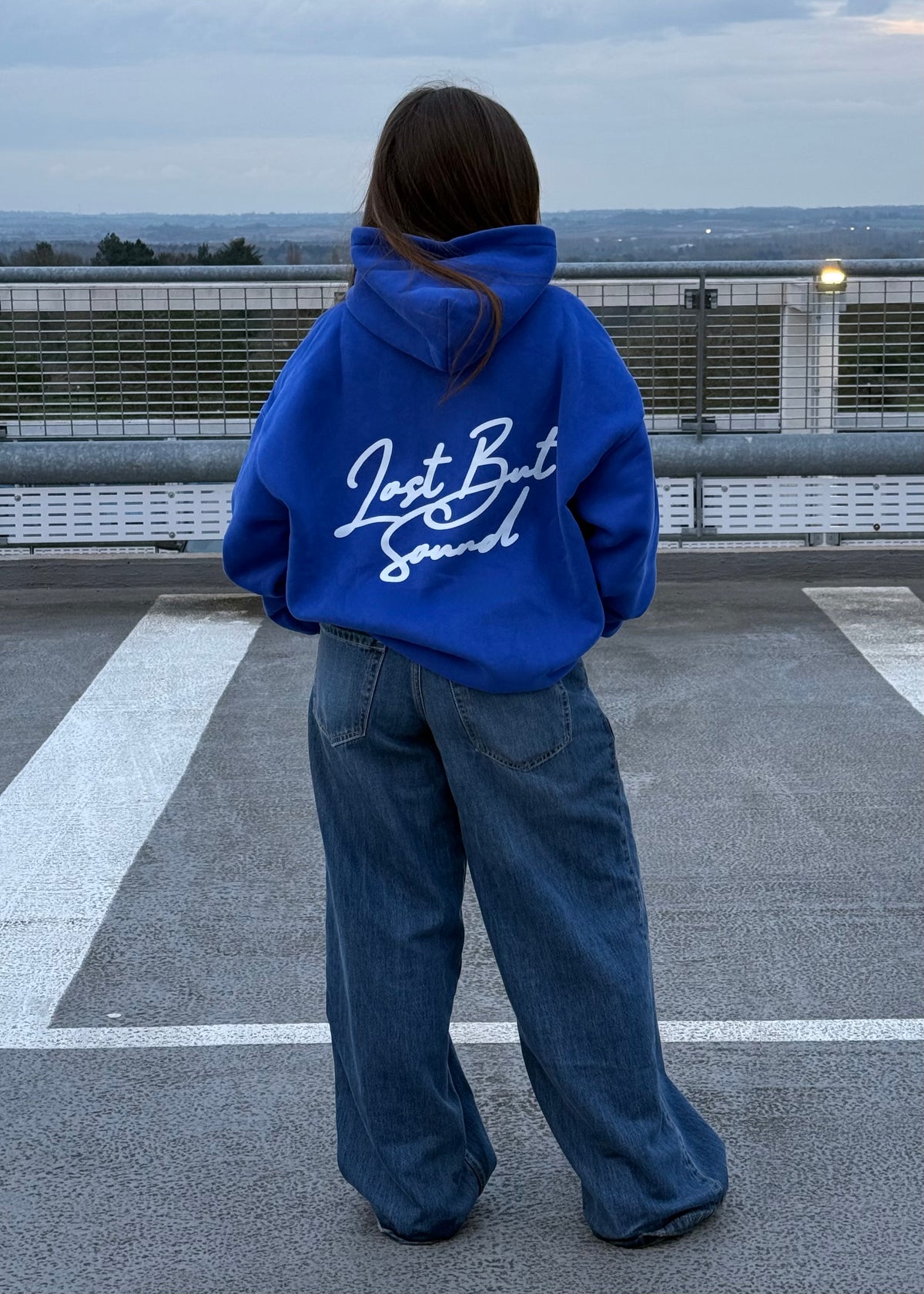 Royal Blue Oversized Boxy Hoodie