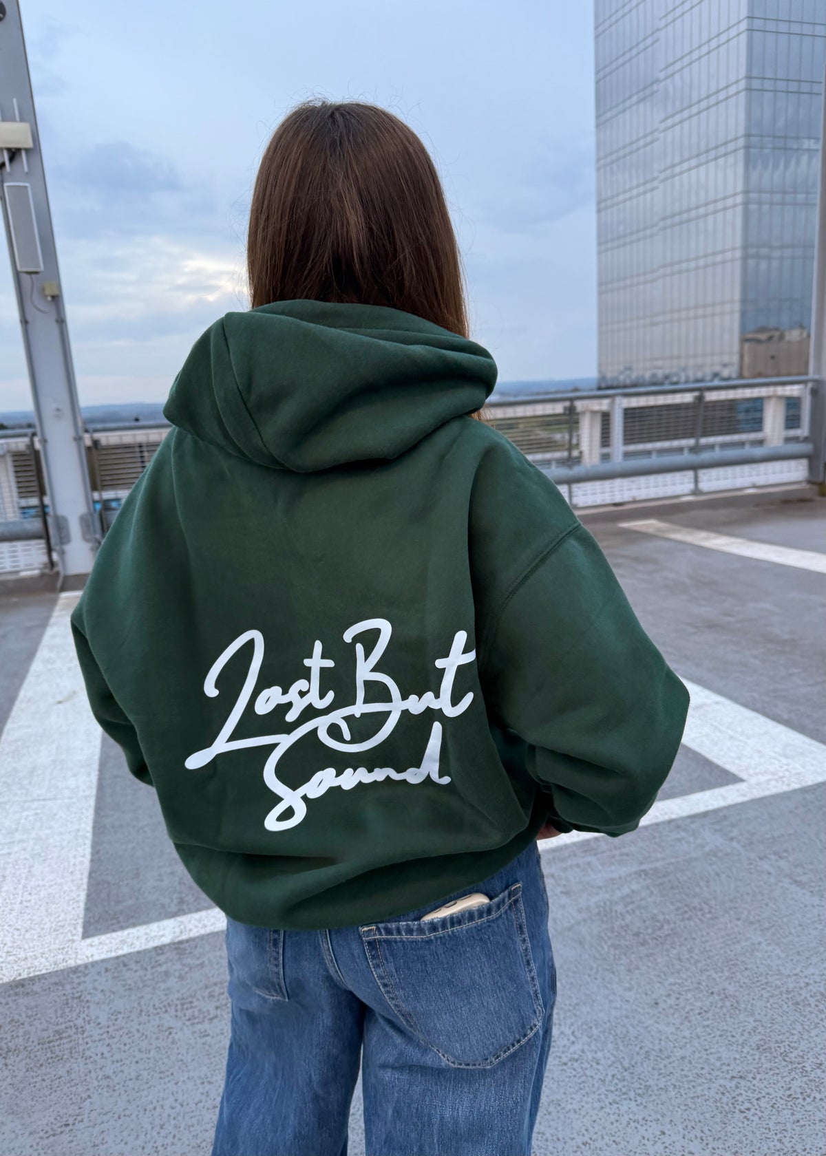 Forest Green Oversized Boxy Hoodie