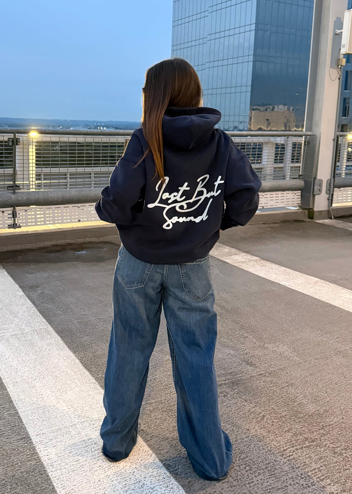 Navy Oversized Boxy Hoodie